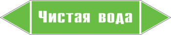 Маркировка трубопровода "чистая вода" (пленка, 126х26 мм) - Маркировка трубопроводов - Маркировки трубопроводов "ВОДА" - vektorb.ru